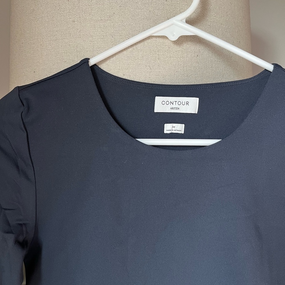 Aritzia Dark Blue Long Sleeve Top